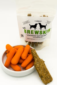Dog Brewskis Dog Treats - Carrot Flavor Small Bag - Dog Brewskis